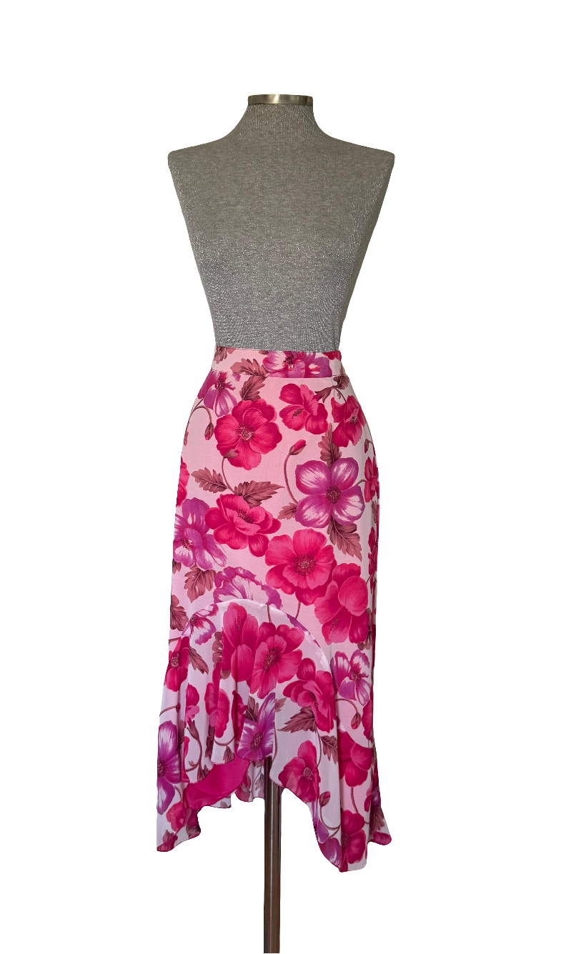 Falda vintage estampada Matilde Cano • Talla M