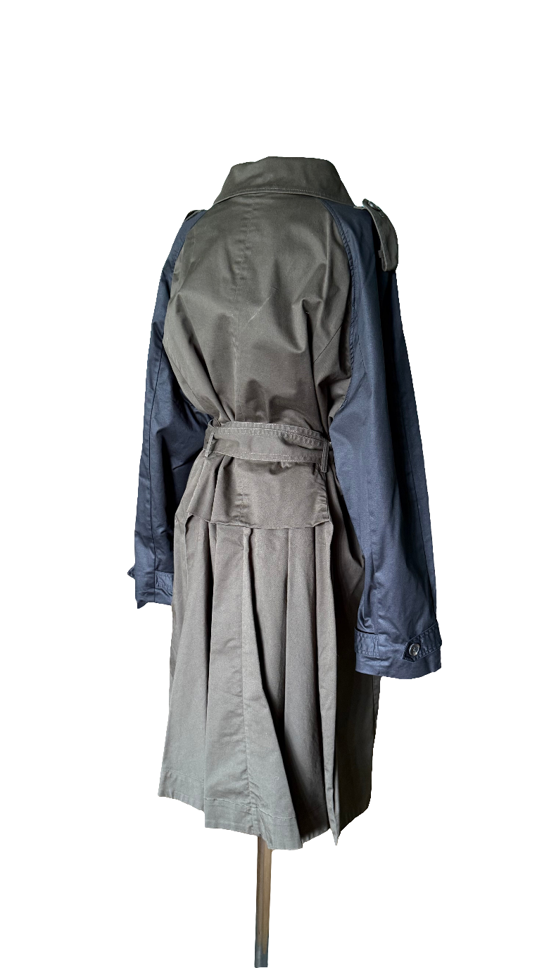 Gabardina caqui bicolor Altuzarra • Talla XL