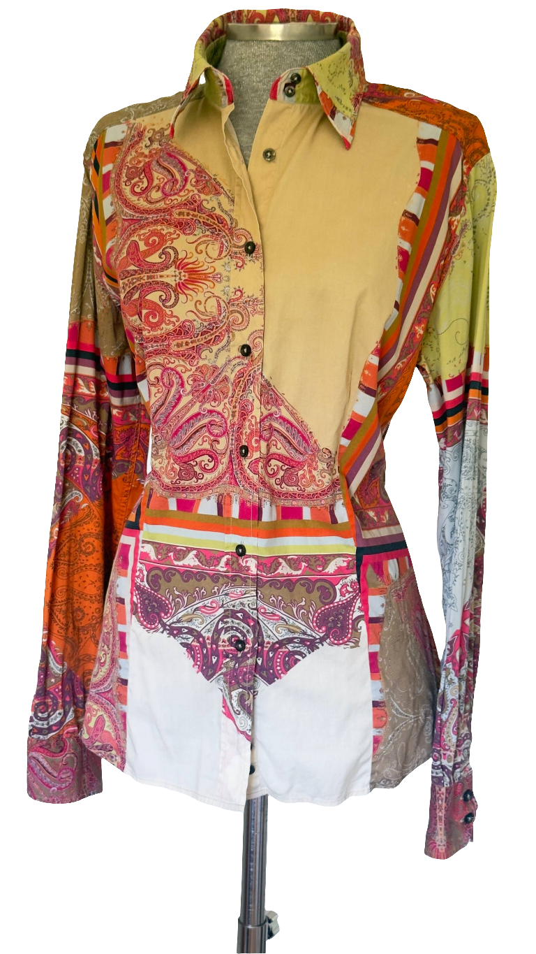Camisa patchwork Etro • Talla 4XL