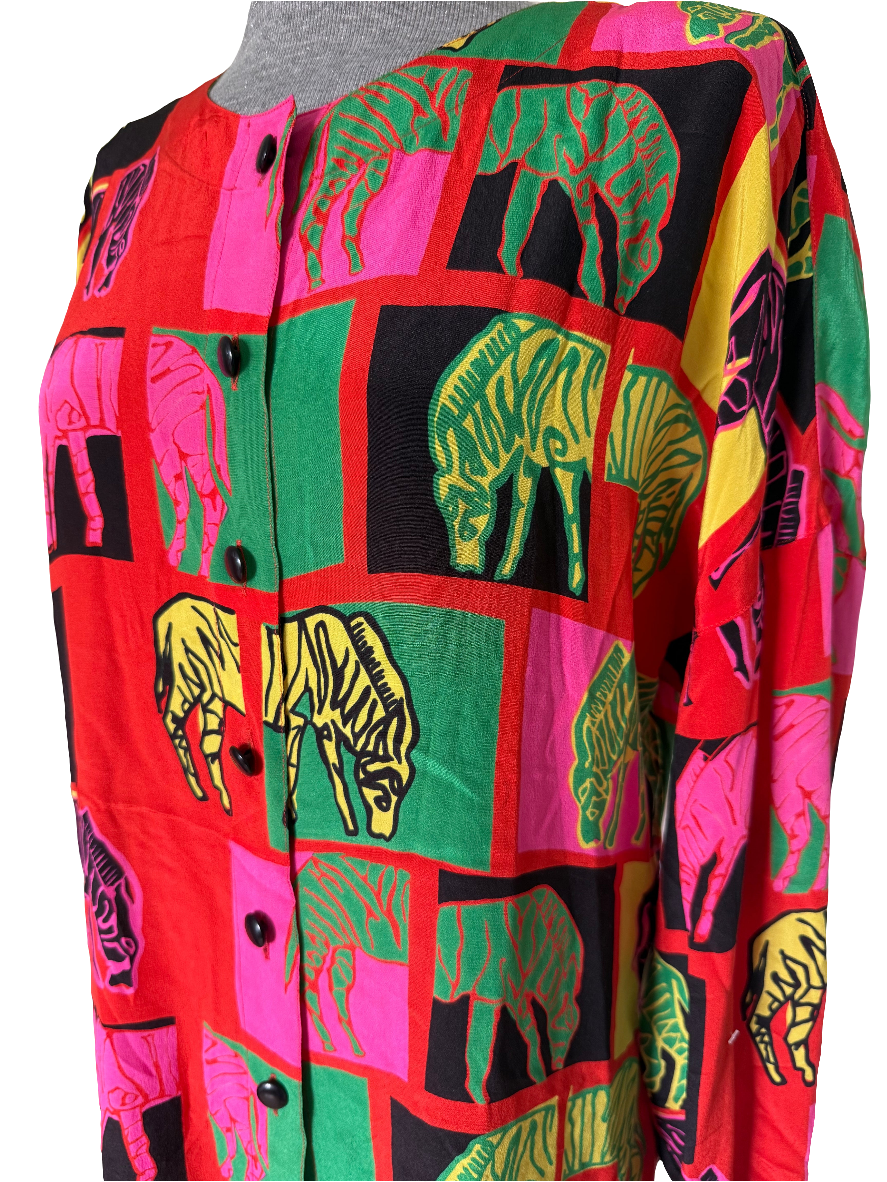 Blusa vintage seda Escada by Margaretha Ley • Talla XL