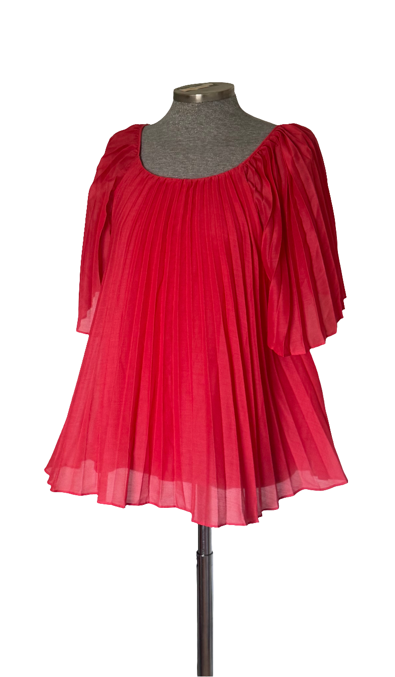 Blusa plisada coral Sézane • Talla XL