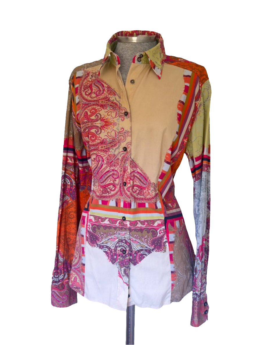 Camisa patchwork Etro • Talla 4XL