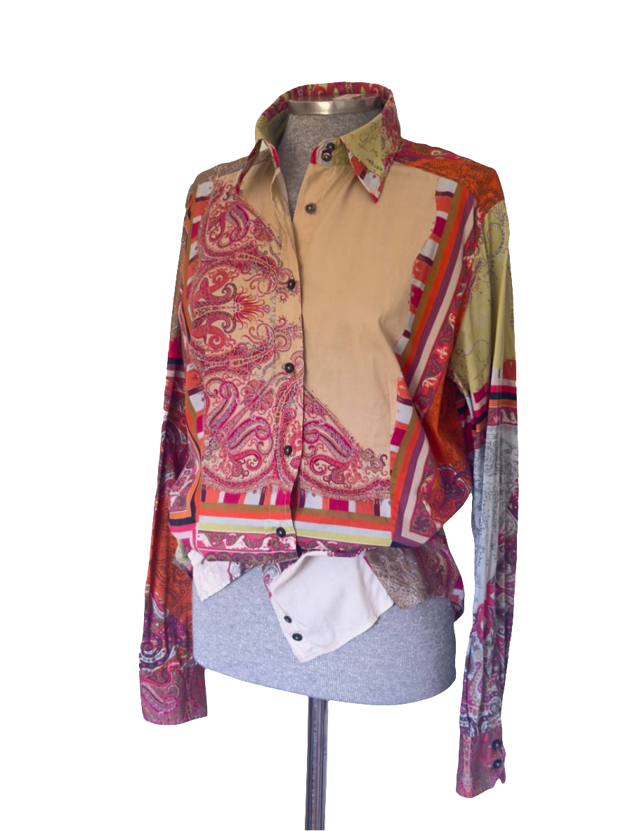 Camisa patchwork Etro • Talla 4XL