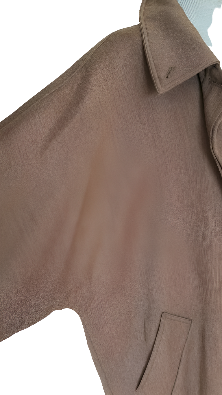 Abrigo largo marrón lana virgen Max Mara • Talla L