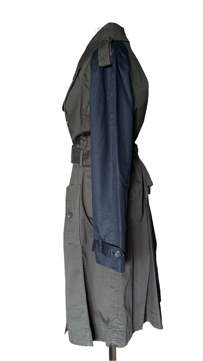 Gabardina caqui bicolor Altuzarra • Talla XL