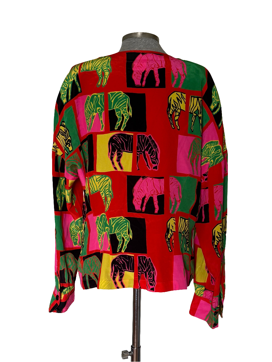 Blusa vintage seda Escada by Margaretha Ley • Talla XL