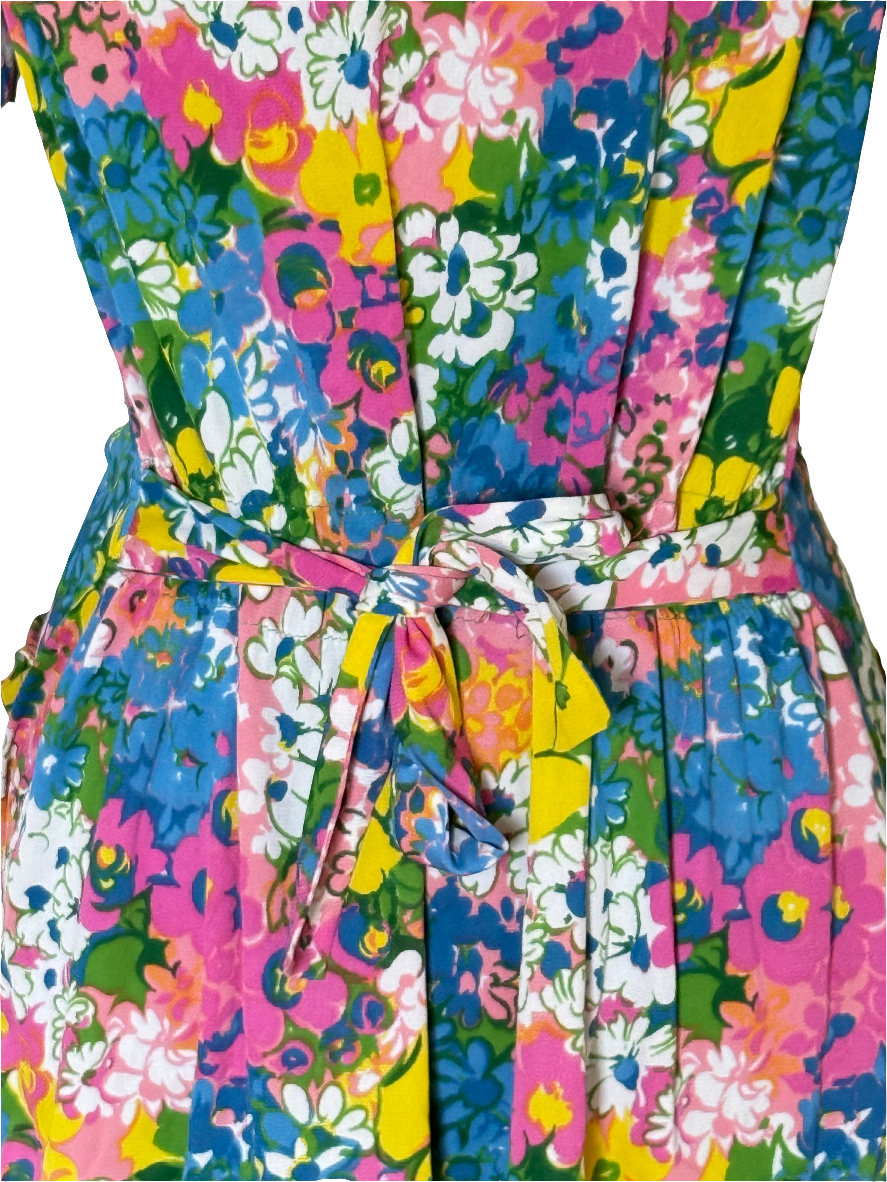 Chaqueta vintage floral Maille France • Talla M