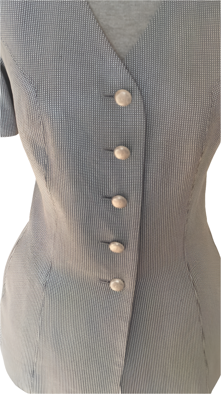 Chaqueta vintage metalizada  Pierre Balmain • Talla XL