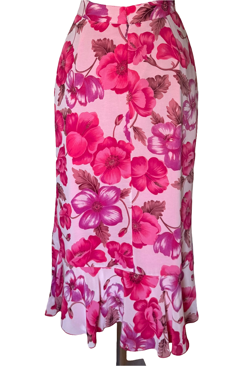 Falda vintage estampada Matilde Cano • Talla M