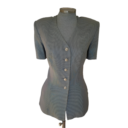 Chaqueta vintage metalizada  Pierre Balmain • Talla XL