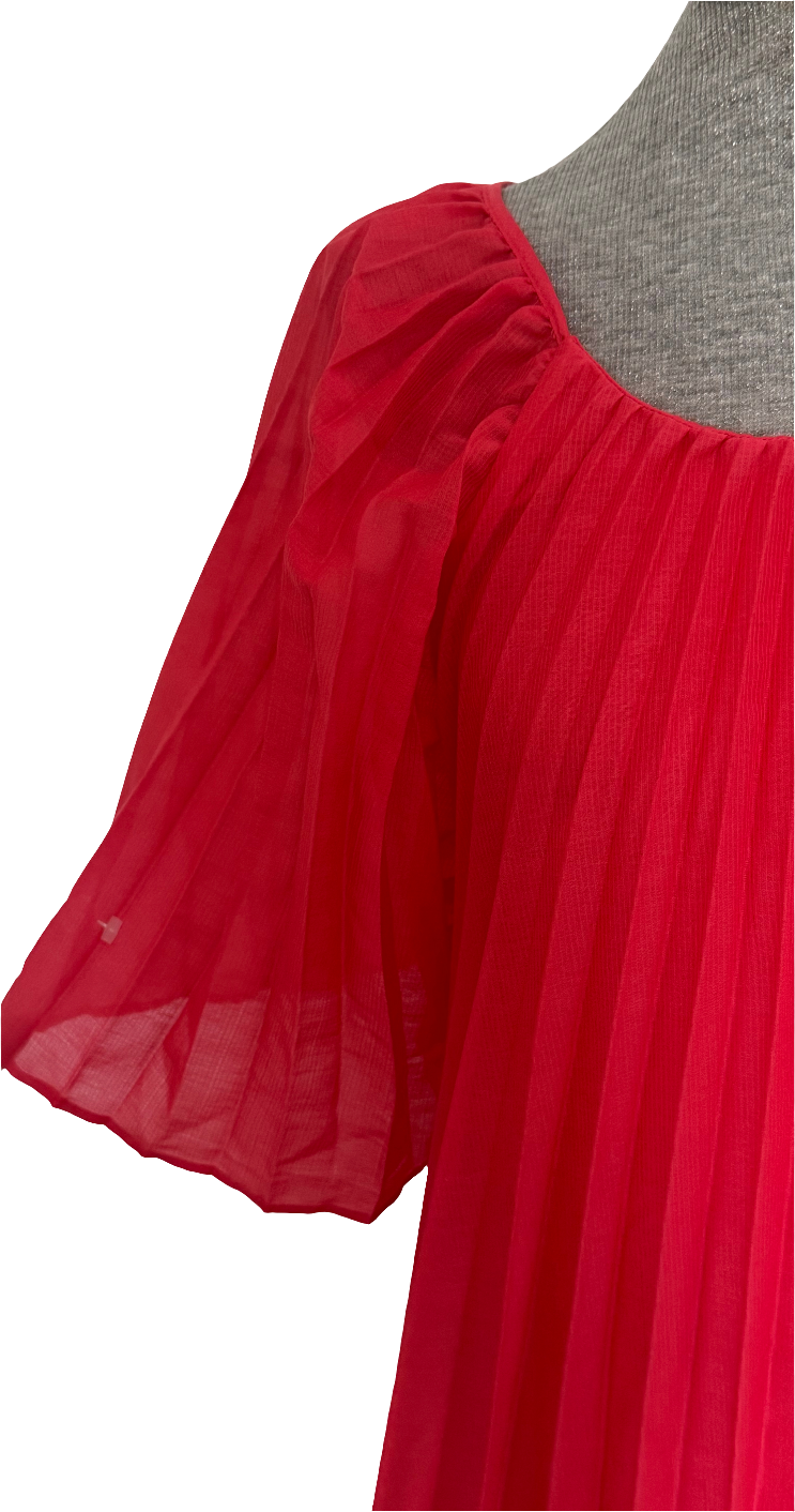 Blusa plisada coral Sézane • Talla XL