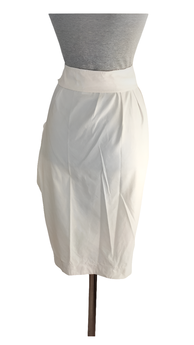Falda vintage drapeada seda Max Mara • Talla XXL