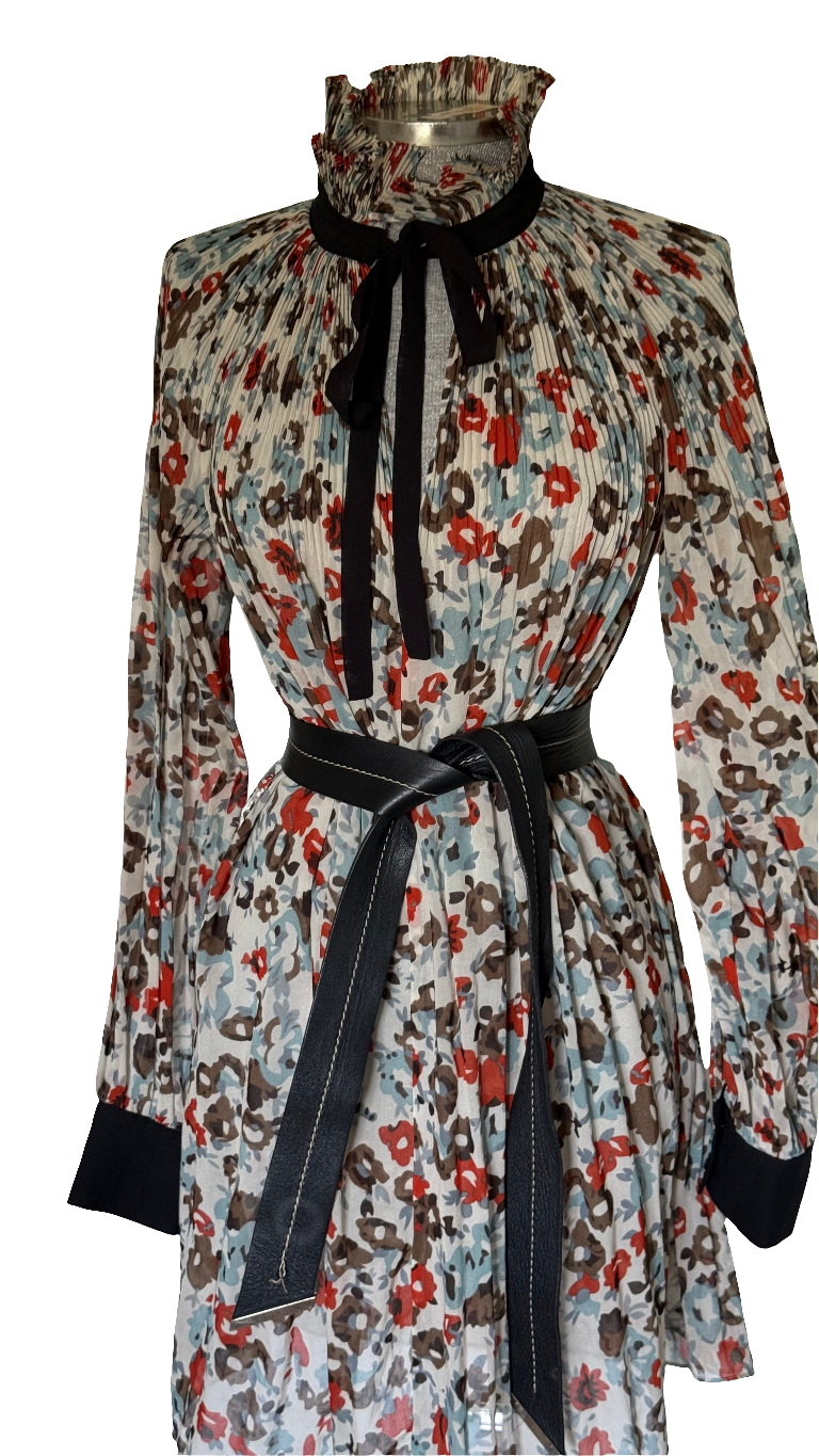 Vestido plisado Highly Preppy • Talla S