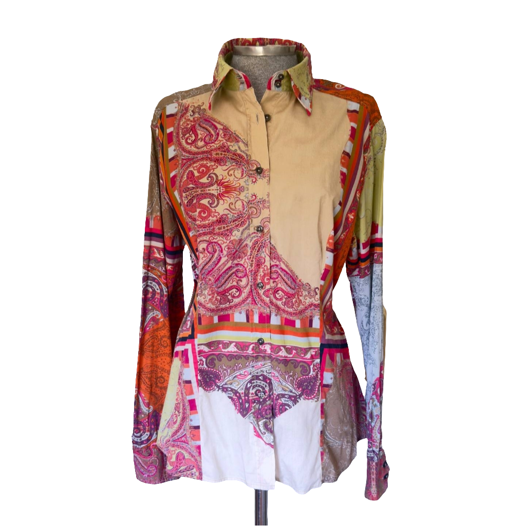 Camisa patchwork Etro • Talla 4XL