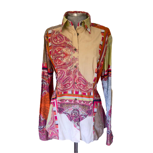 Camisa patchwork Etro • Talla 4XL