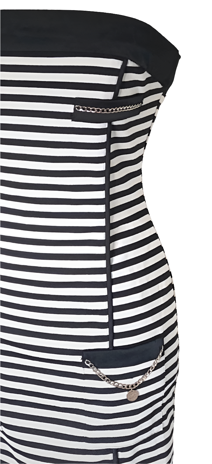 Vestido marinero Elisabetta Franchi Celyn • Talla M