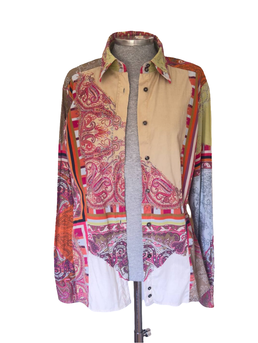 Camisa patchwork Etro • Talla 4XL
