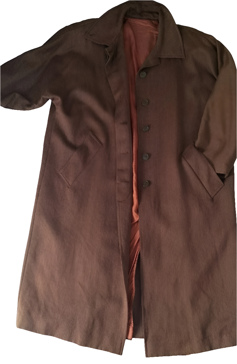 Abrigo largo marrón lana virgen Max Mara • Talla L
