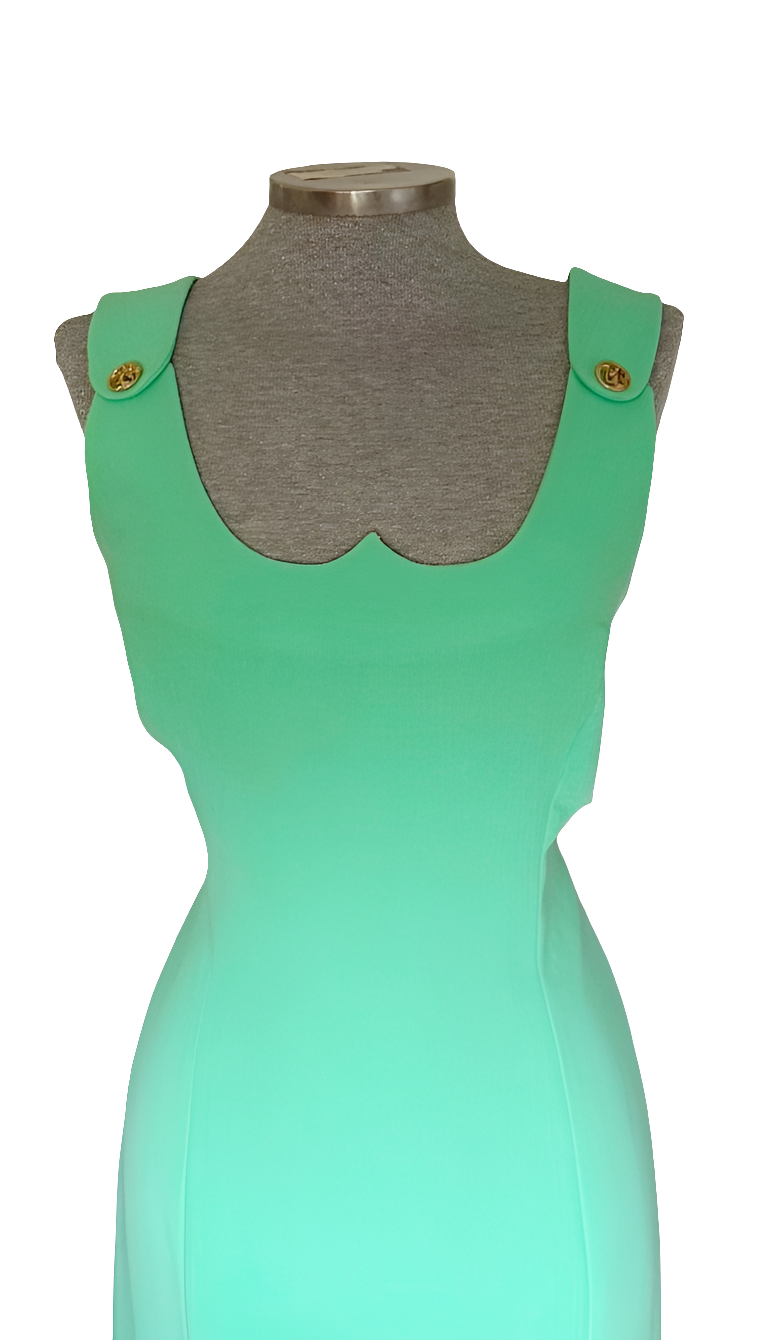 Vestido vintage menta • Talla L
