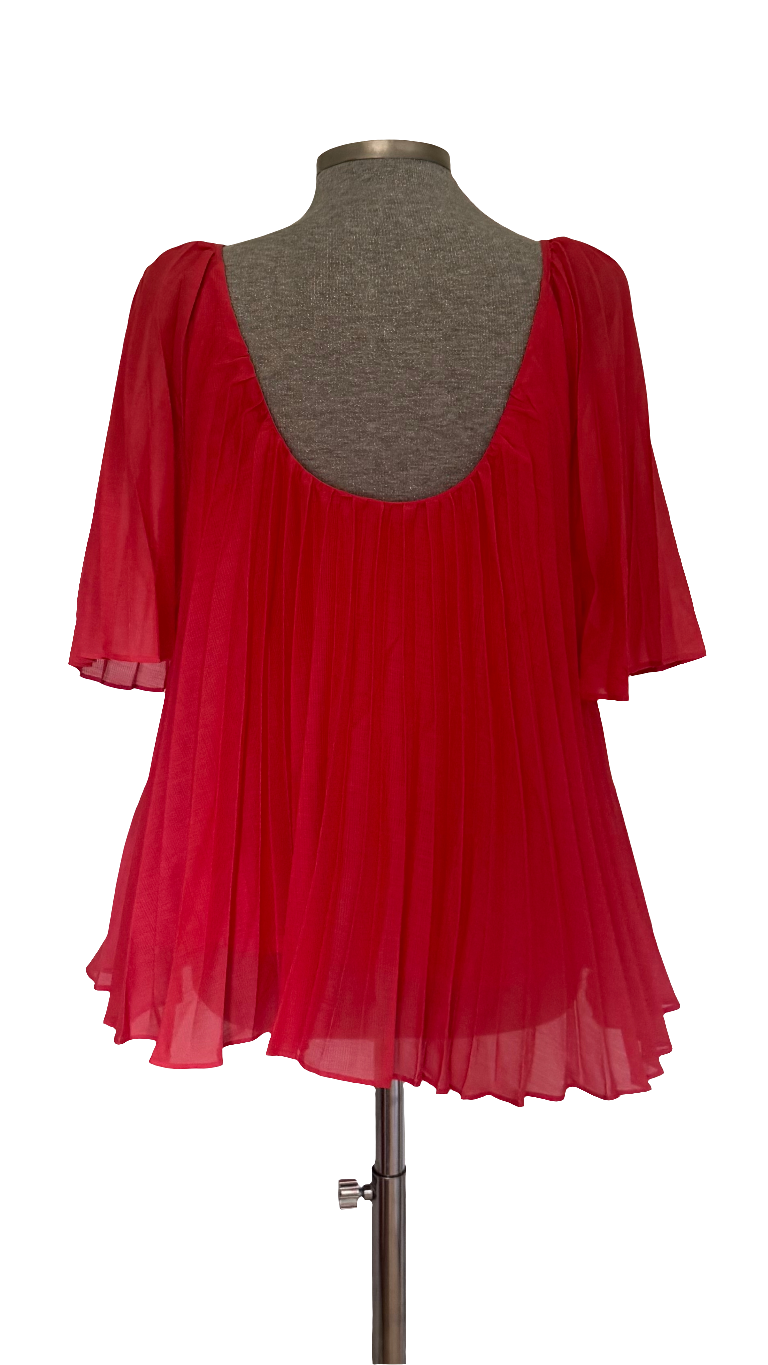 Blusa plisada coral Sézane • Talla XL
