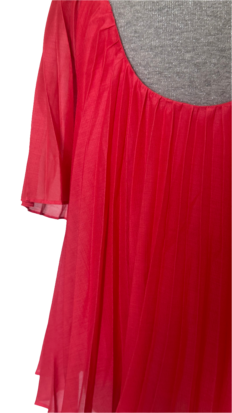 Blusa plisada coral Sézane • Talla XL