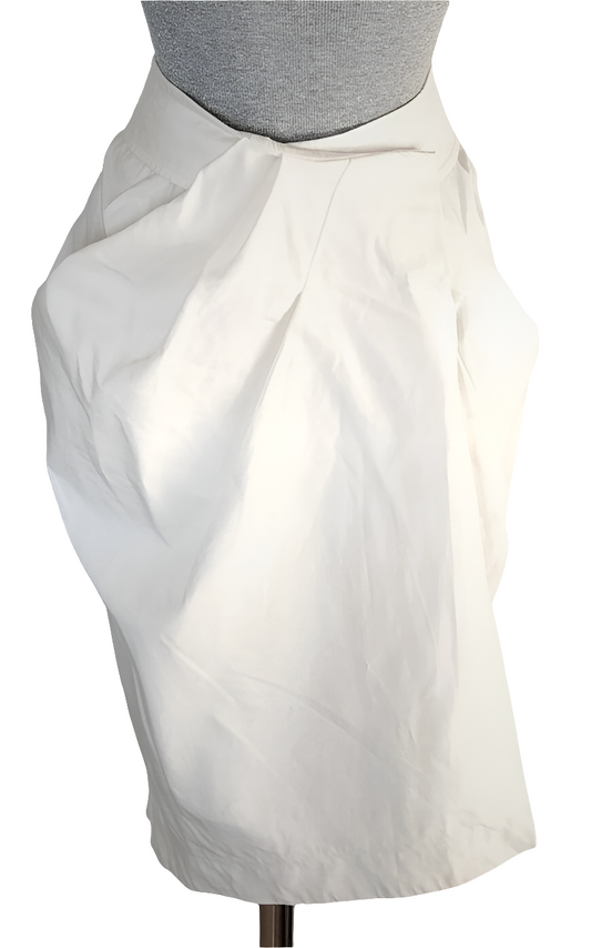 Falda vintage drapeada seda Max Mara • Talla XXL