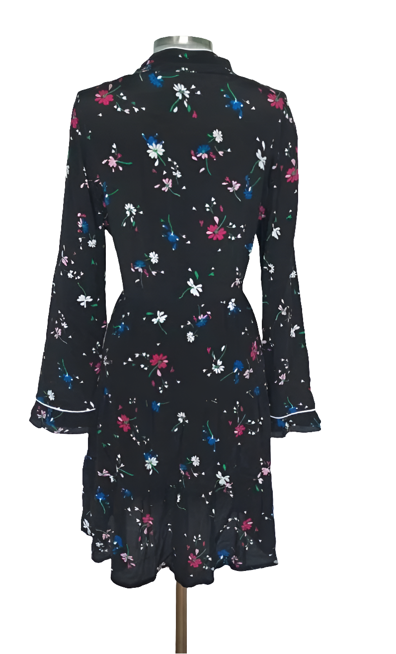 Vestido cuello mao Maje • Talla M