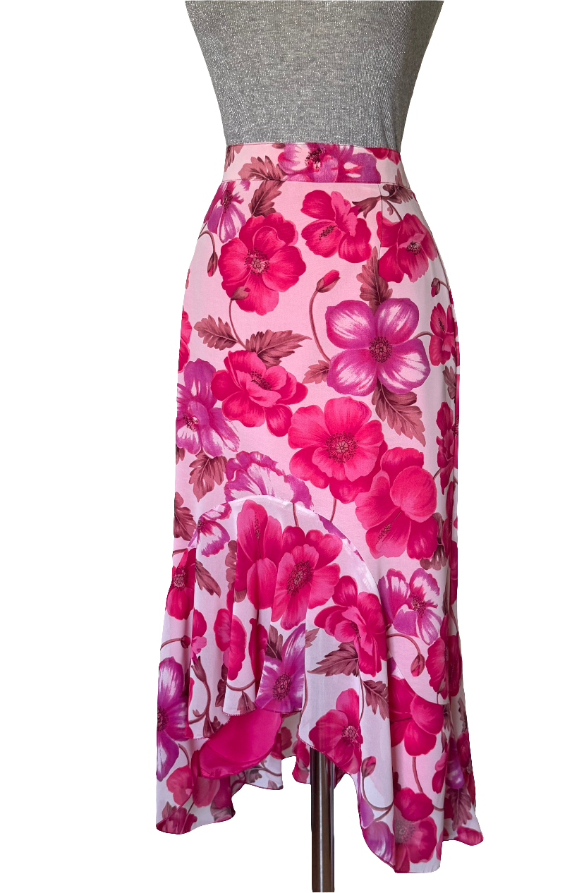 Falda vintage estampada Matilde Cano • Talla M