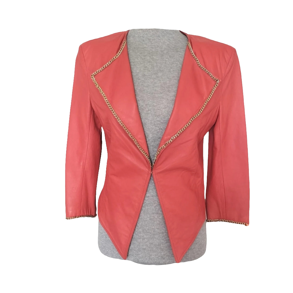 Chaqueta vintage cuero  Mangano • Talla S