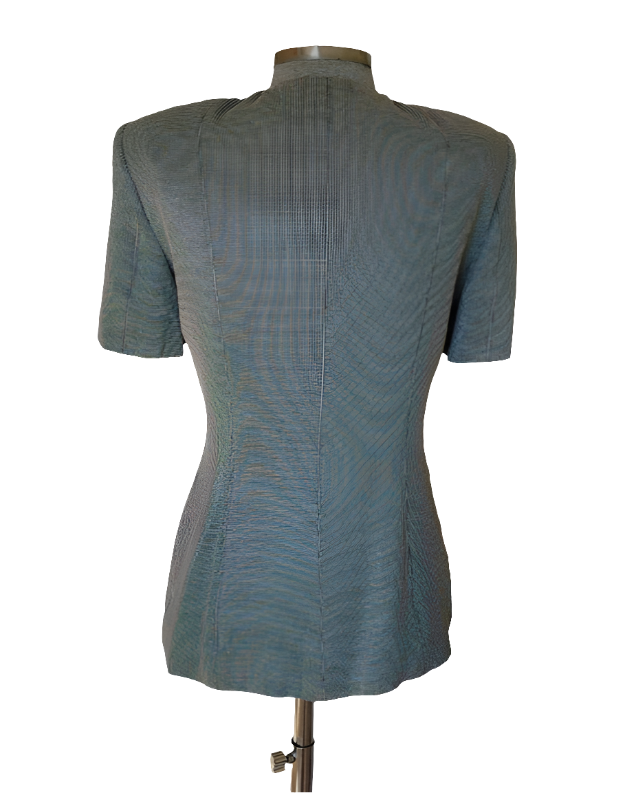 Chaqueta vintage metalizada  Pierre Balmain • Talla XL