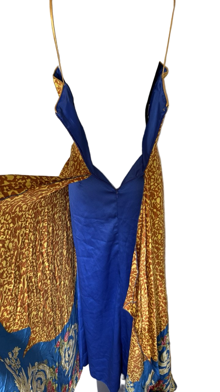 Vestido maxi seda estampada Matilde Cano • Talla XXL