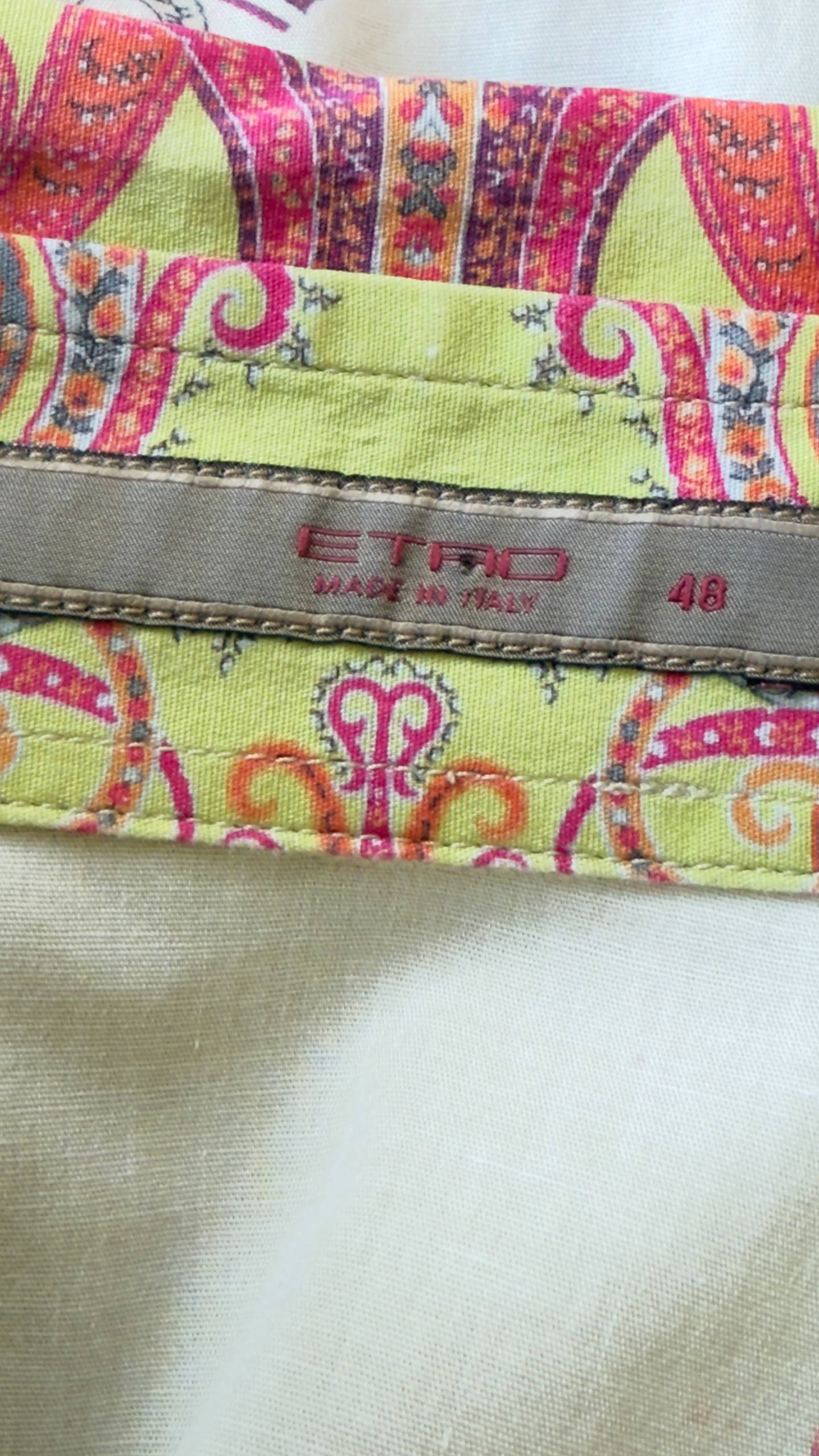 Camisa patchwork Etro • Talla 4XL