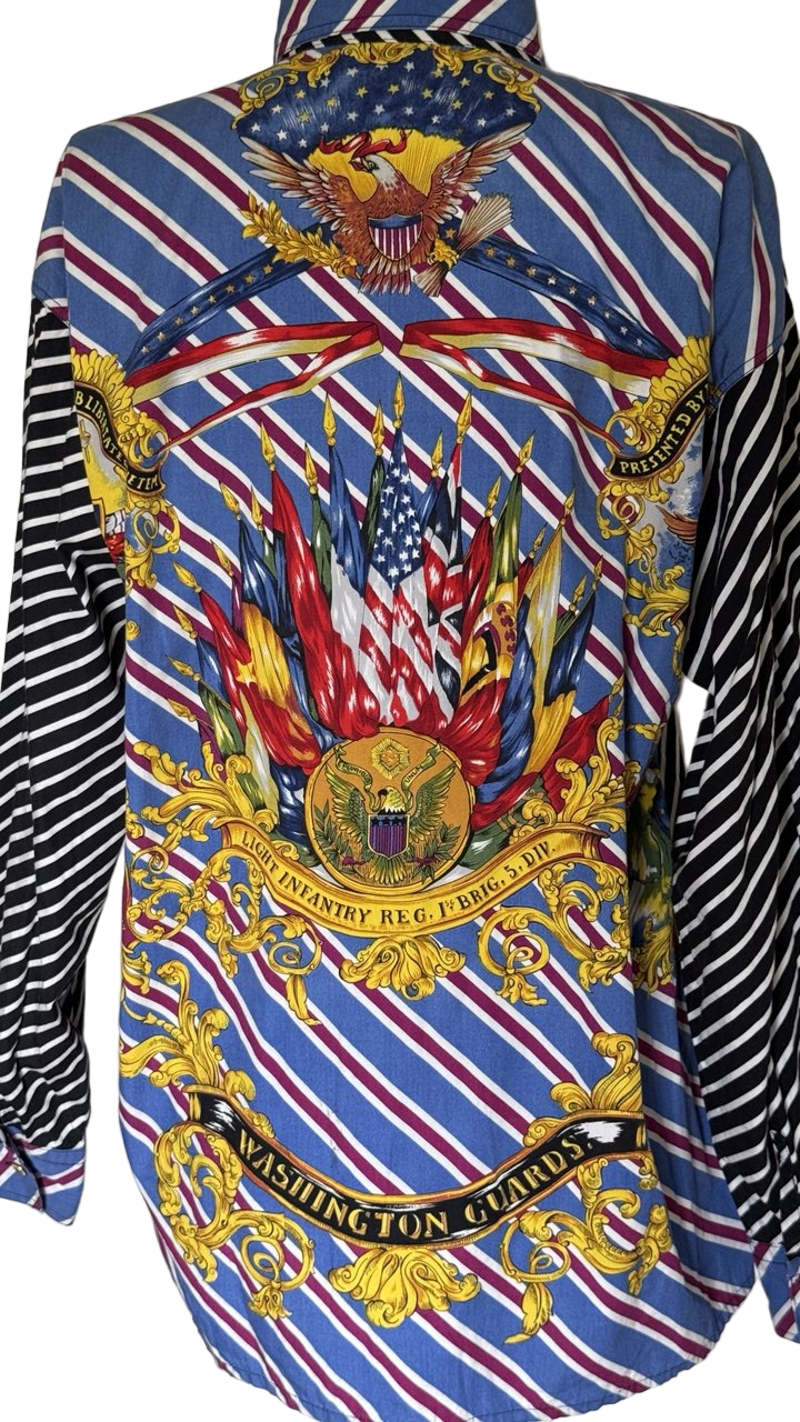 Camisa vintage barroco Versace Jeans Couture • Talla M