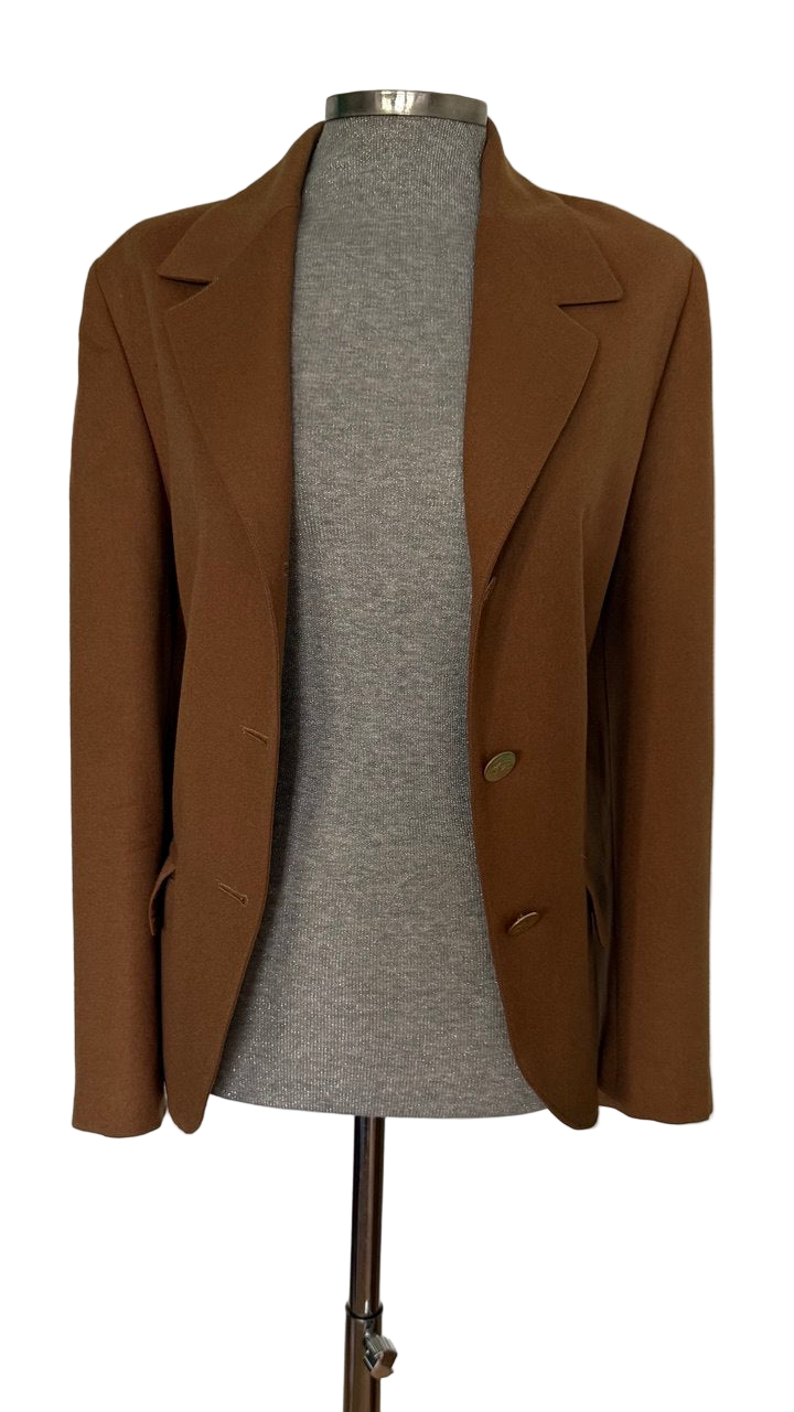 Americana Burberrys lana merino camel • Talla XXL