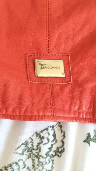 Chaqueta vintage cuero  Mangano • Talla S