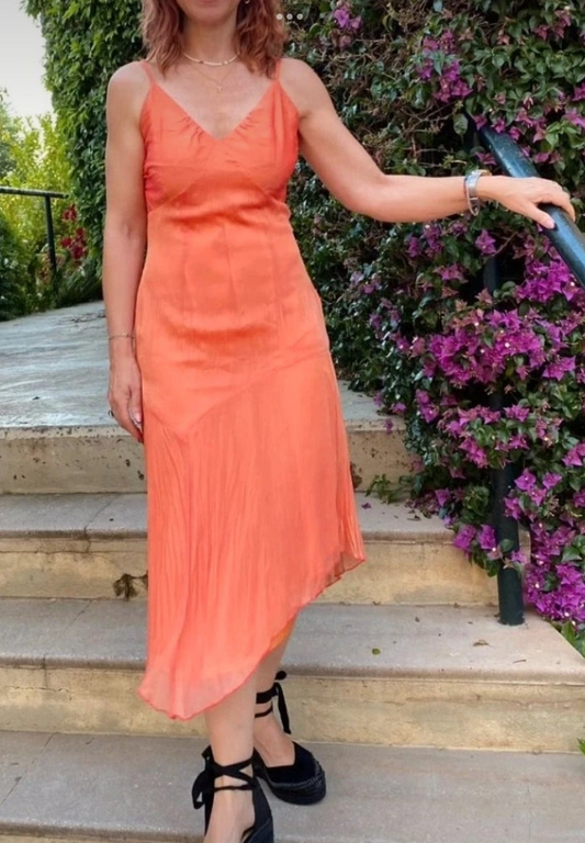 Vestido lencero Oky Coky • Talla L