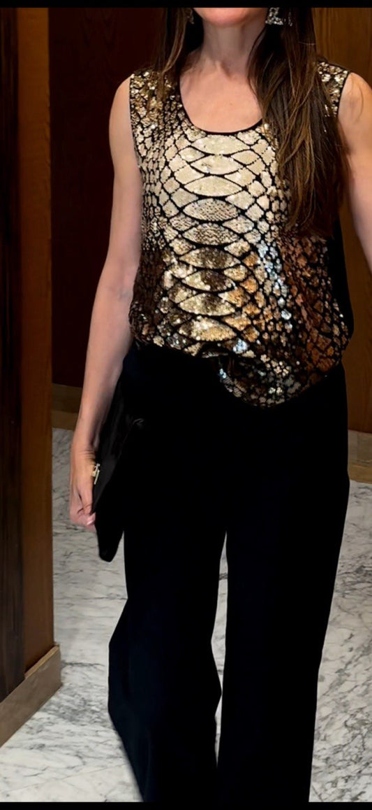 Top lentejuelas Marciano by Guess • Talla M