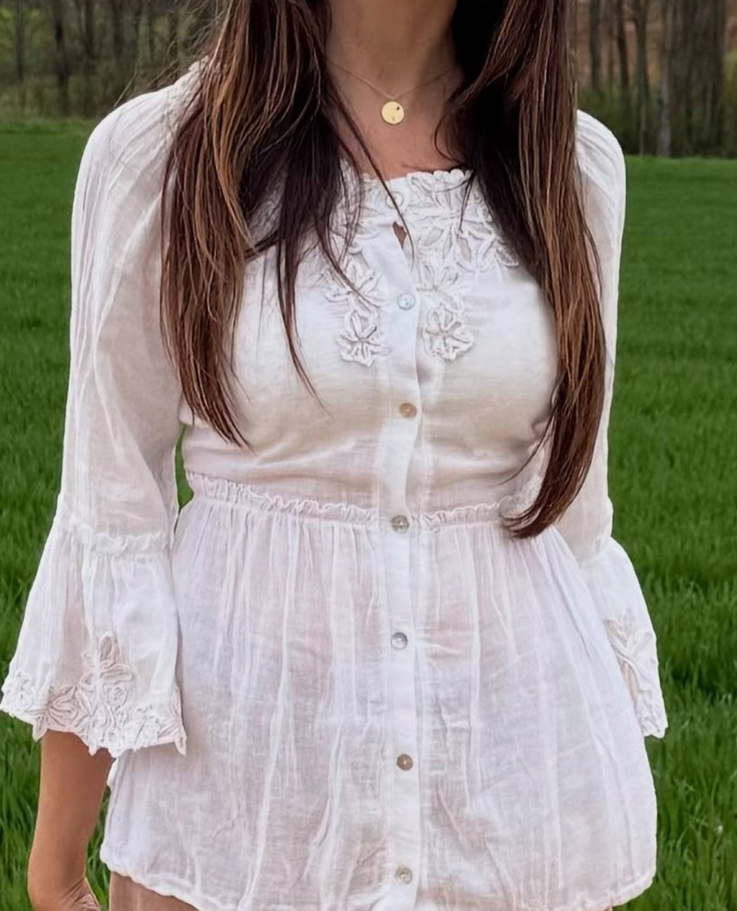 Blusa bordada Raffaela D’Angelo • Talla M