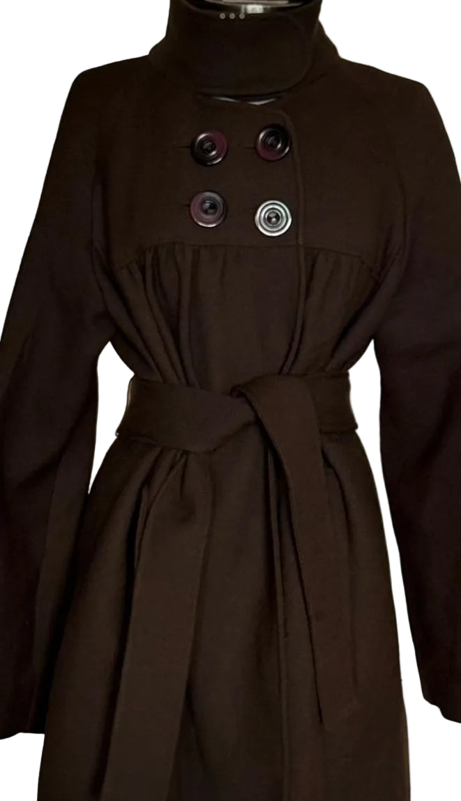 Abrigo lana con cinturón Hoss Intropia • Talla XL/XXL