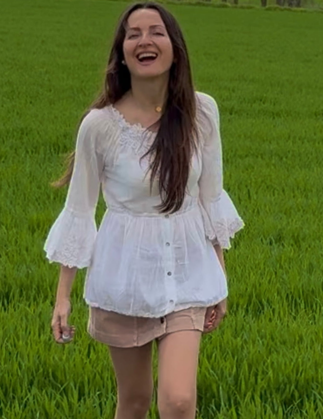 Blusa bordada Raffaela D’Angelo • Talla M
