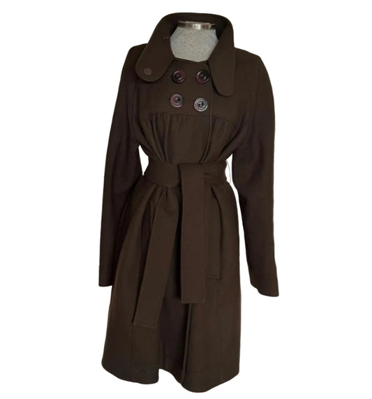 Abrigo lana con cinturón Hoss Intropia • Talla XL/XXL