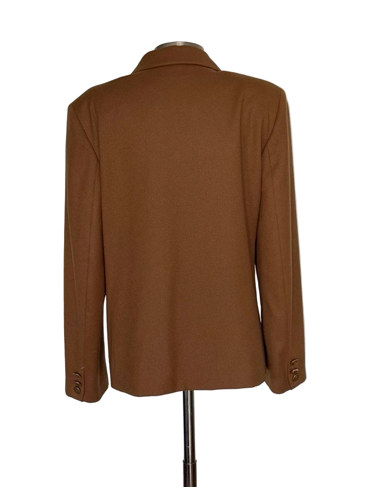 Americana Burberrys lana merino camel • Talla XXL