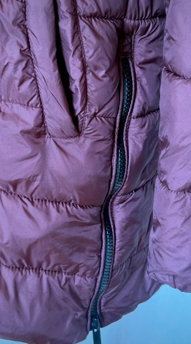 Plumífero largo granate Roberto Torretta • Talla 2XL