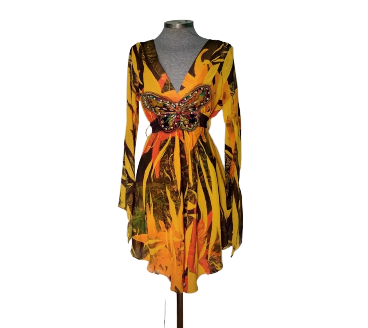 - Vestido estampado botánico • Talla M