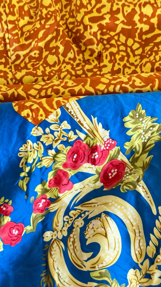 Vestido maxi seda estampada Matilde Cano • Talla XXL