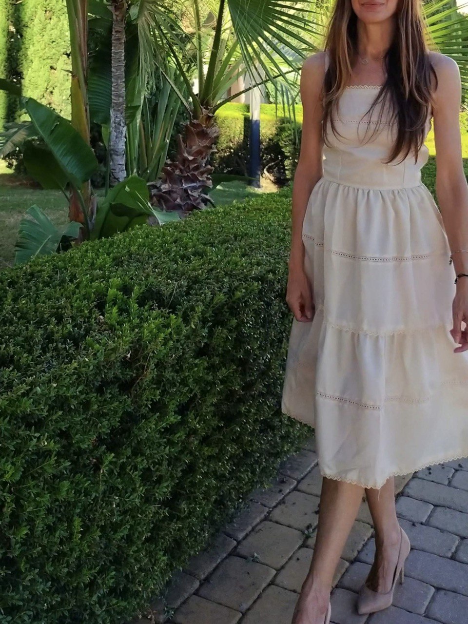 Vestido vintage artesanal • Talla S