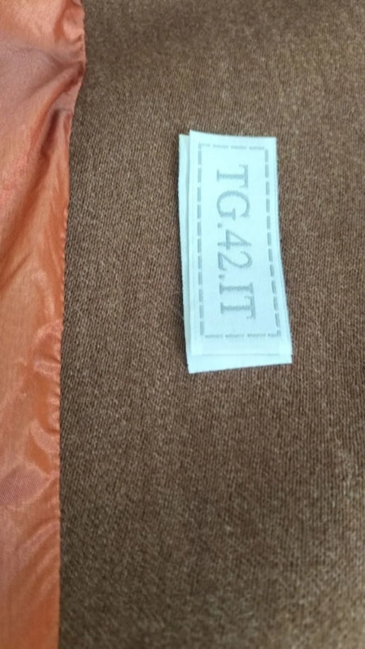 Abrigo largo marrón lana virgen Max Mara • Talla L