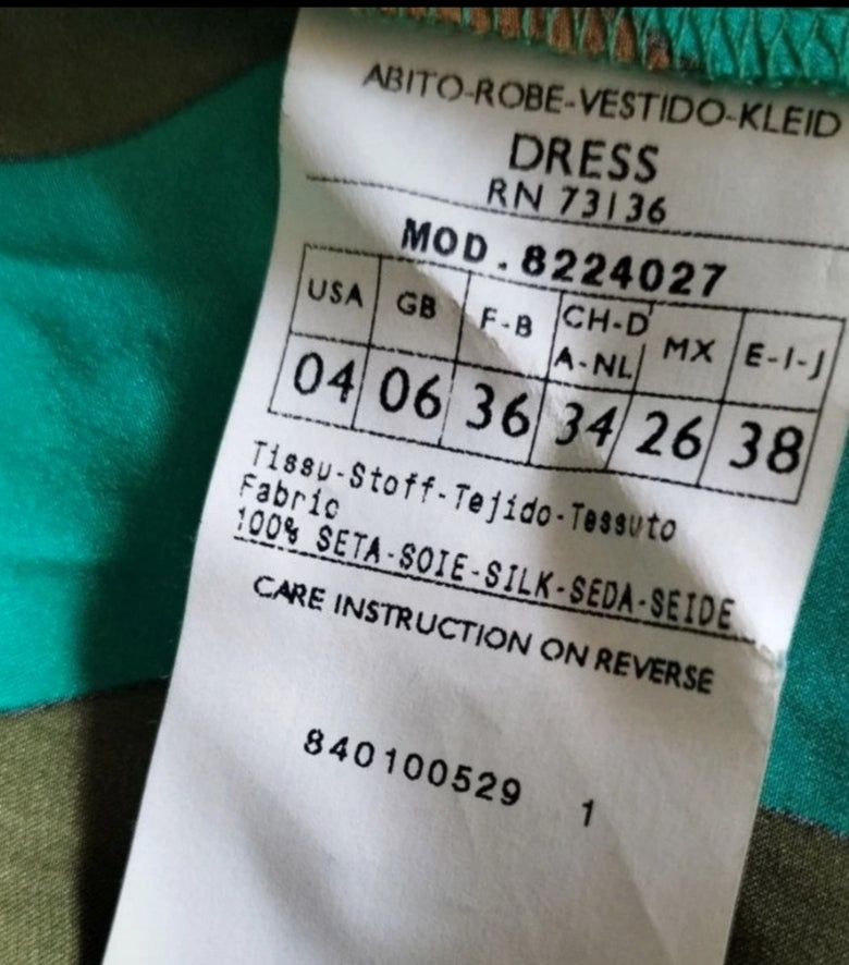 Vestido seda Max Mara Group • Talla XS