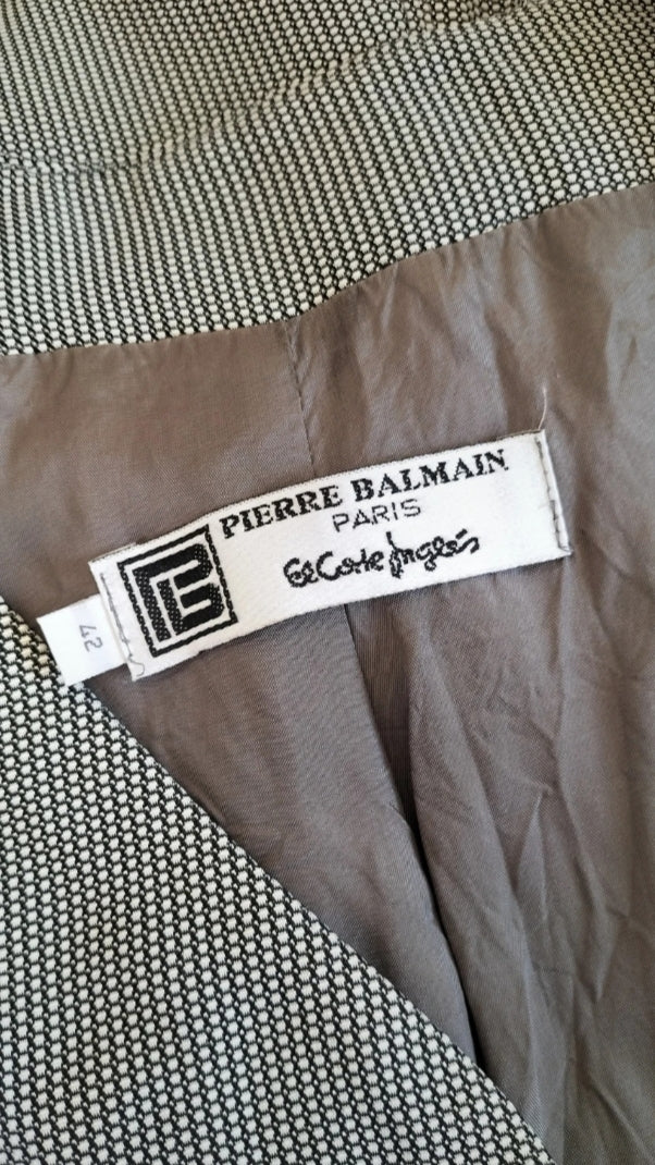 Chaqueta vintage metalizada  Pierre Balmain • Talla XL