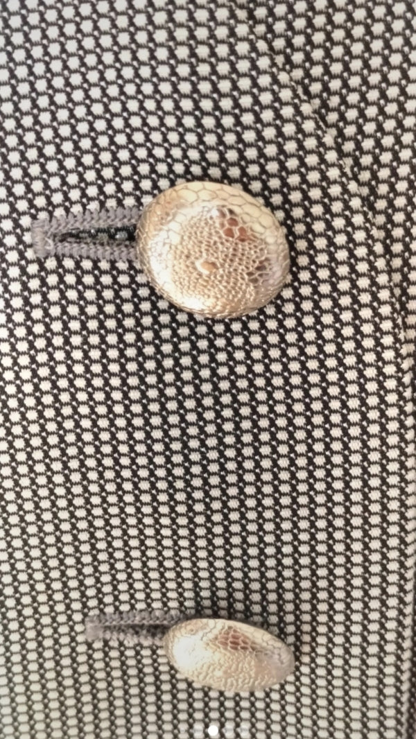 Chaqueta vintage metalizada  Pierre Balmain • Talla XL